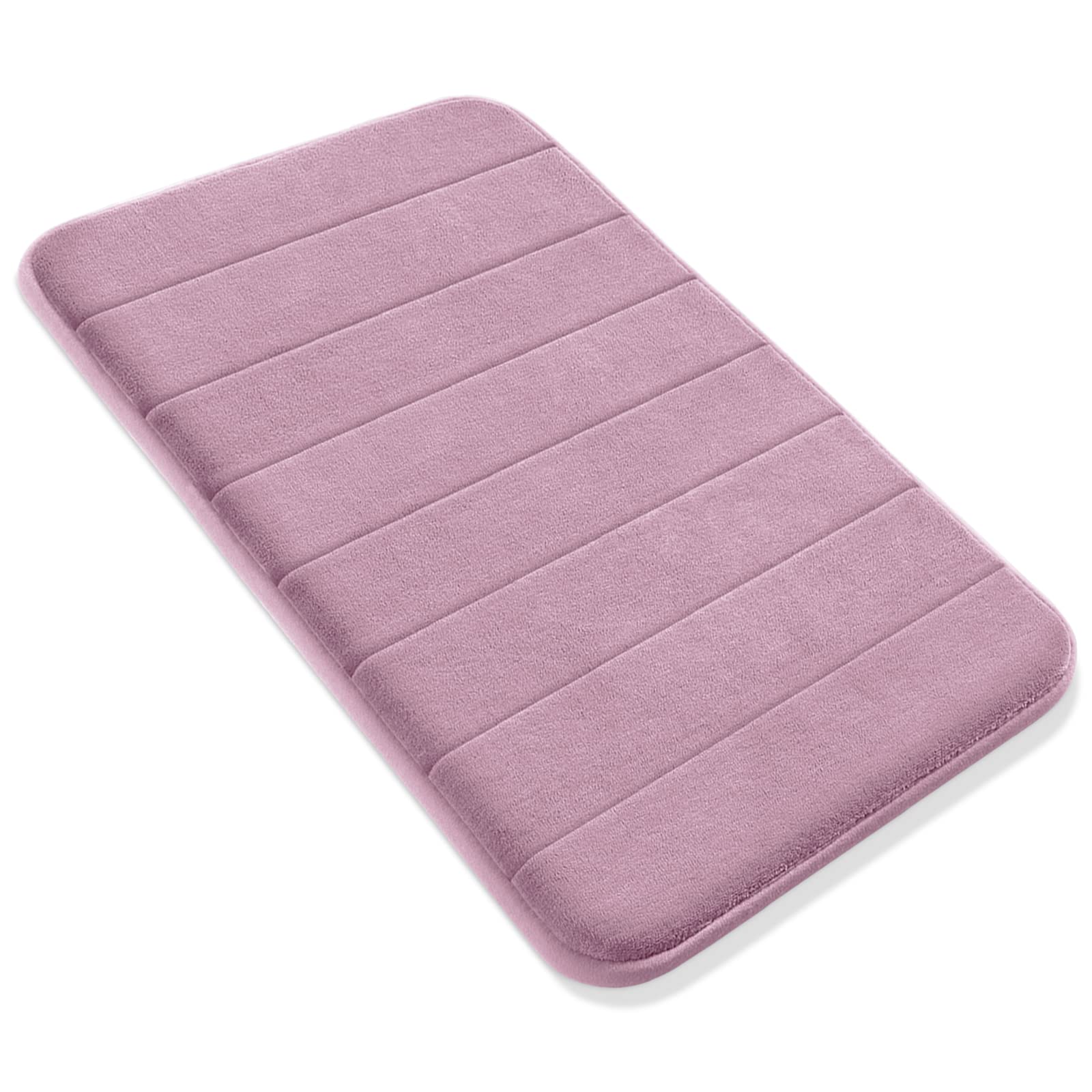 Yimobra Memory Foam Bath Mat Large Size  31.5 x 19.8 Inches Soft and Comfortable  Super Water Absorption  Non-Slip  Thick  Machine Wash  Easier to Dry for Bathroom Floor Rug  Mauve